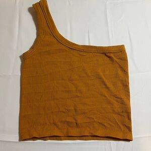 One strap, tank with stretchy material